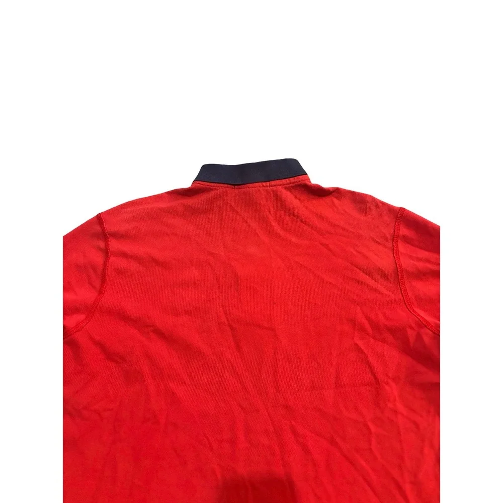Polo Ralph Lauren Mens Red Polo Shirt Indian Canoe Kayak Club Patch Large